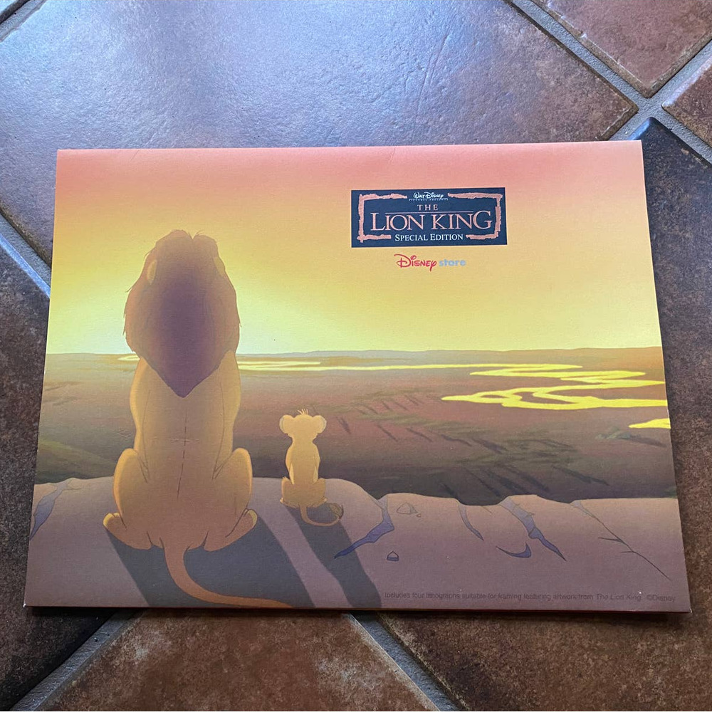 Lion King Disney Store Exclusive Litograph Portfolio Prints